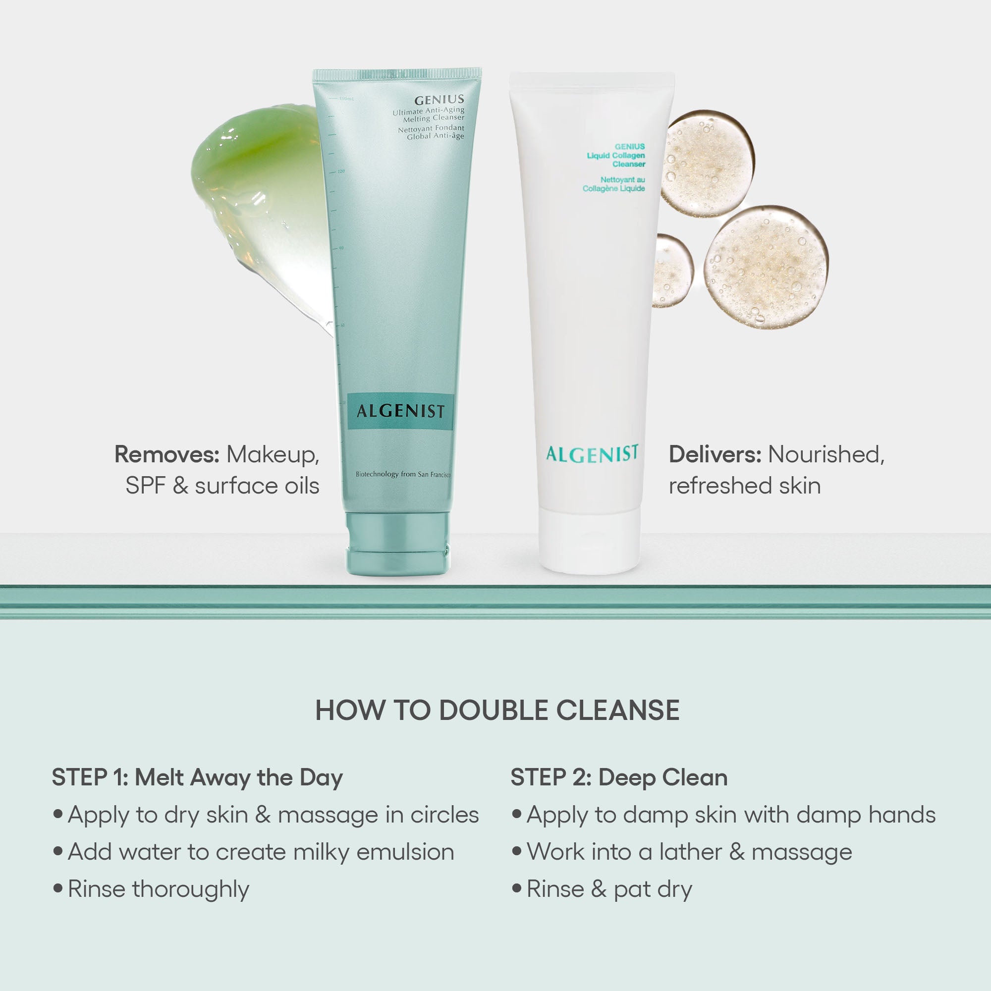 GENIUS Liquid Collagen Cleanser | Smooth, Hydrated Skin – Algenist