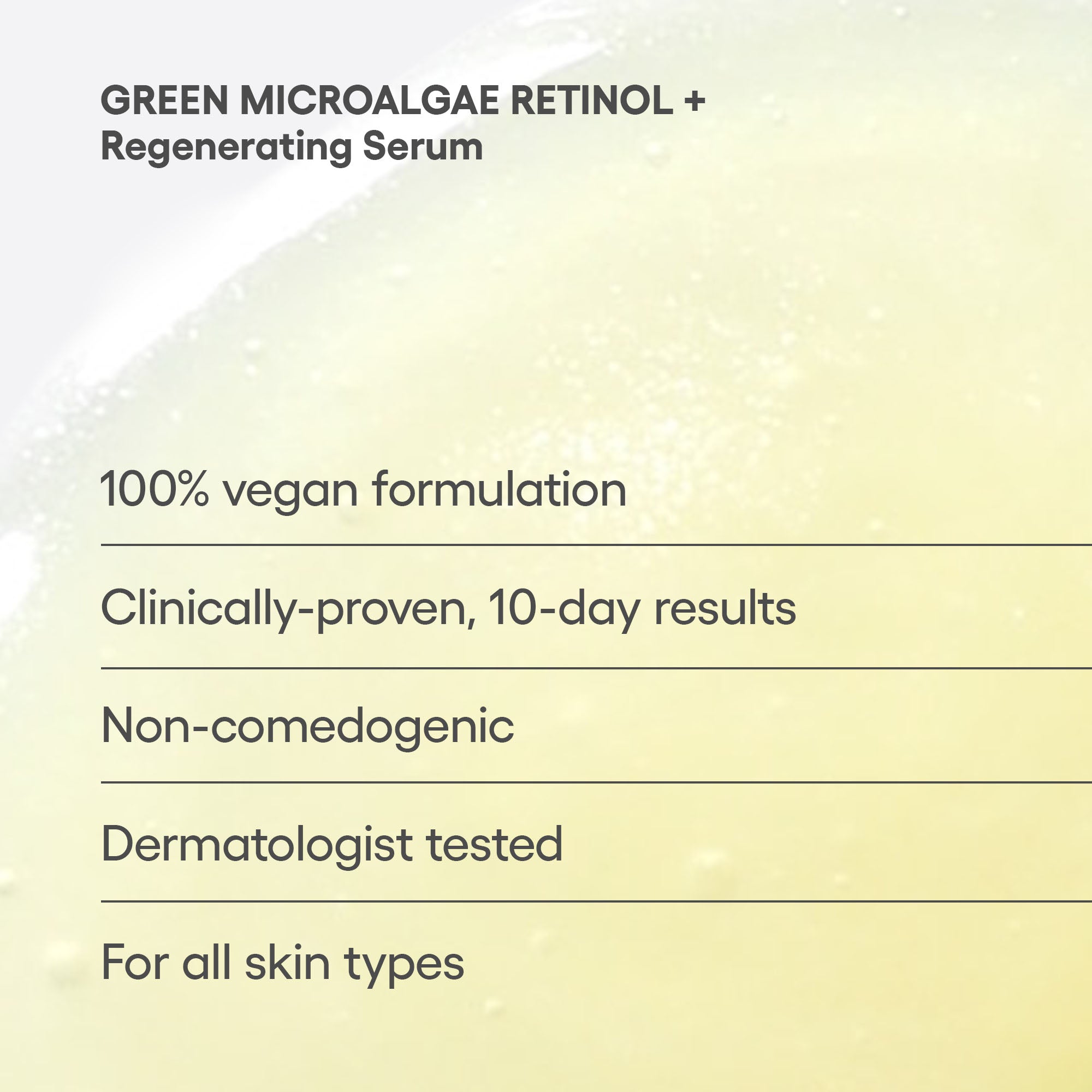 GREEN MICROALGAE RETINOL + Regenerating Serum
